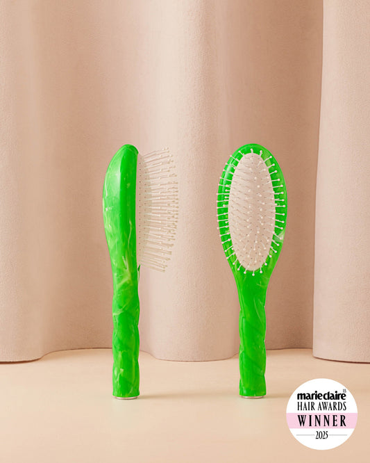 Roseanna x La Bonne Brosse N.04 La Petite Brosse Démêlante & Massante La Miracle Tie & Dye Vert